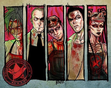 Portrait or other artwork representing [{004d4edd-591a-450f-853e-46a175bd6c73 Release not-on-album.jpeg} {1c5e1aa7-ea77-4700-8854-7cdeb87a9090 Artist dead-animal-assembly-plant.jpeg} {bd0097f3-6e51-4857-9e15-355309cf18a6 Release bring-out-the-dead.jpeg}]